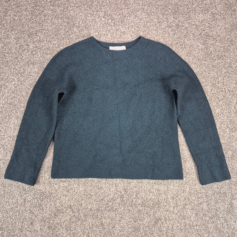 Christian Wijnants 100% Merino Wool Sweater Womens XS Green Knit Made in Spain
